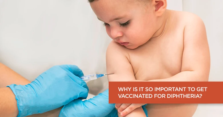 Child receiving vaccination
