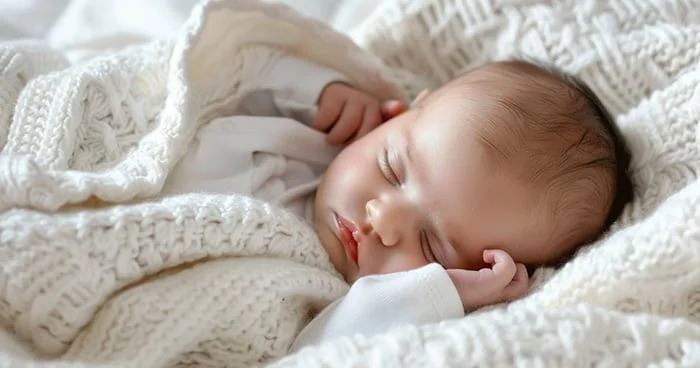 Sleeping newborn baby