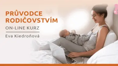 Mother with baby and laptop