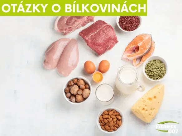 Různé zdroje bílkovin jako maso, ryby, vejce a mléčné výrobky.
