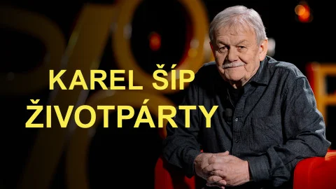 Karel šíp sitting in chair